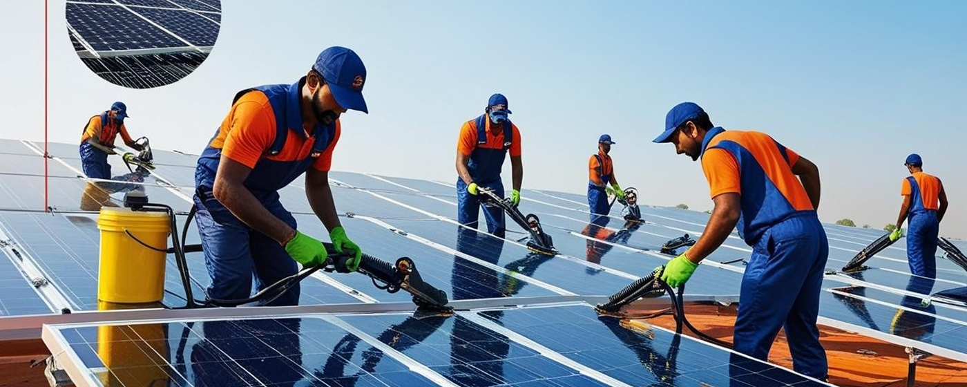 Solar Panel Cleaning & Maintenance